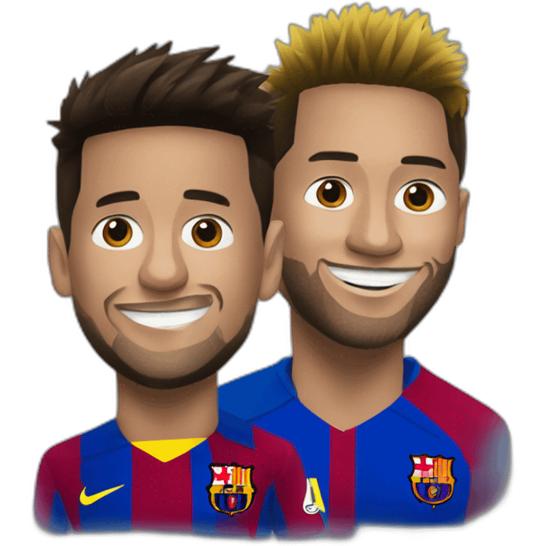 Neymar jr et messi emoji