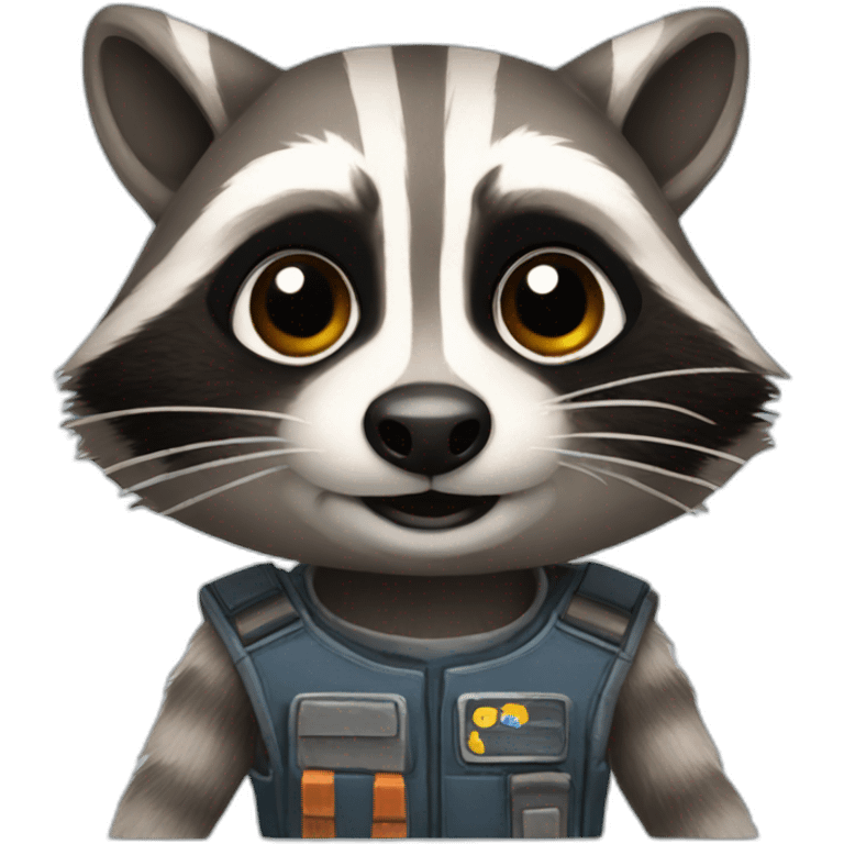 raccoon rocket emoji