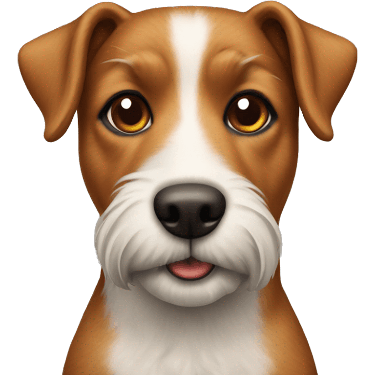 realistic brown/red terrier mix dog emoji