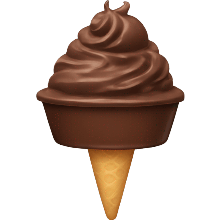 Chocolate Gelato emoji