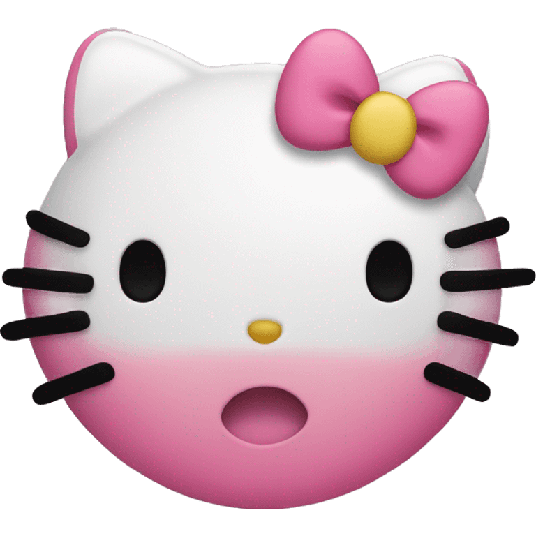 hello kitty head no mouth  emoji