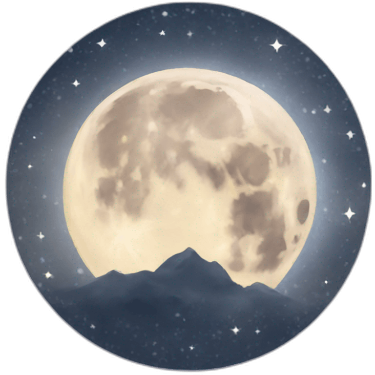 Wiccan moon emoji