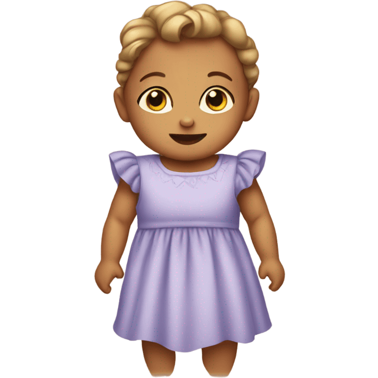 Baby wearing a dress  emoji