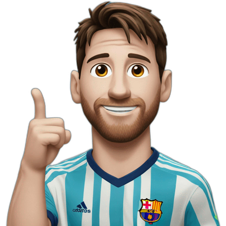 Messi doigt d'honneur emoji