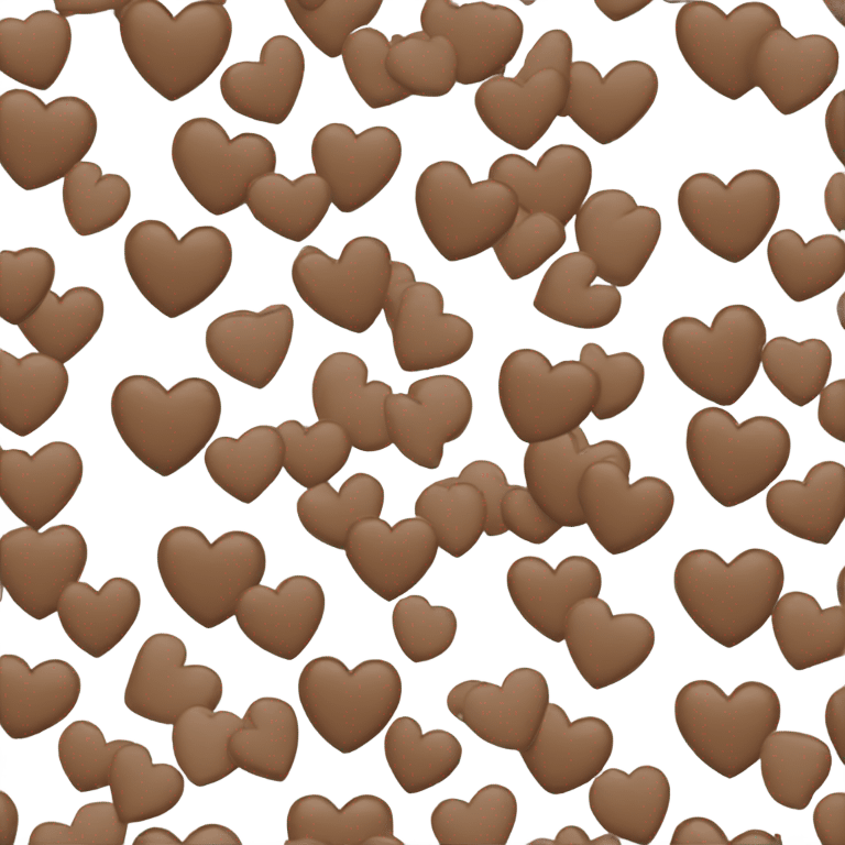 Emoji heart one half of the heart is blue and the other half of the heart is brown emoji