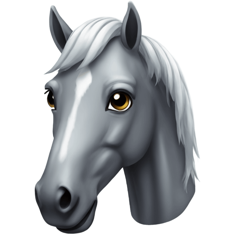 Chrome horse emoji