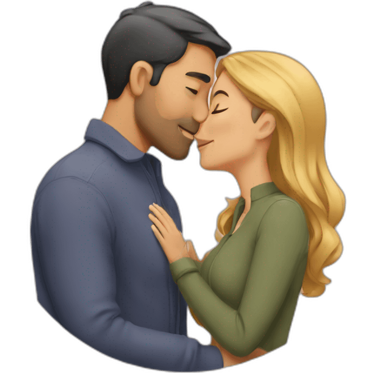 man kissing his wife  emoji