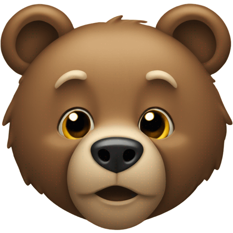 A jealous bear  emoji