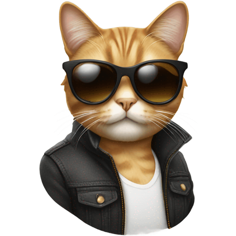 Cat with sunglasses emoji