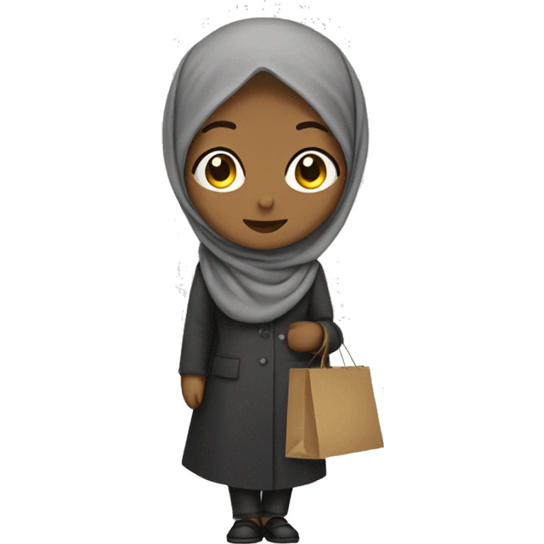 Hijab shopping emoji