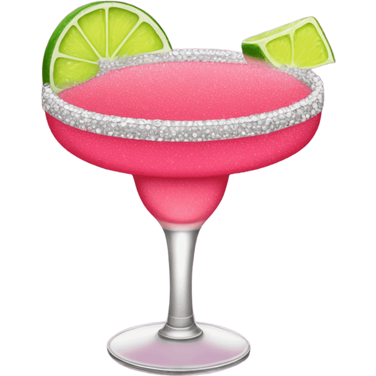 pink margarita sparkly with pink 1 lime emoji