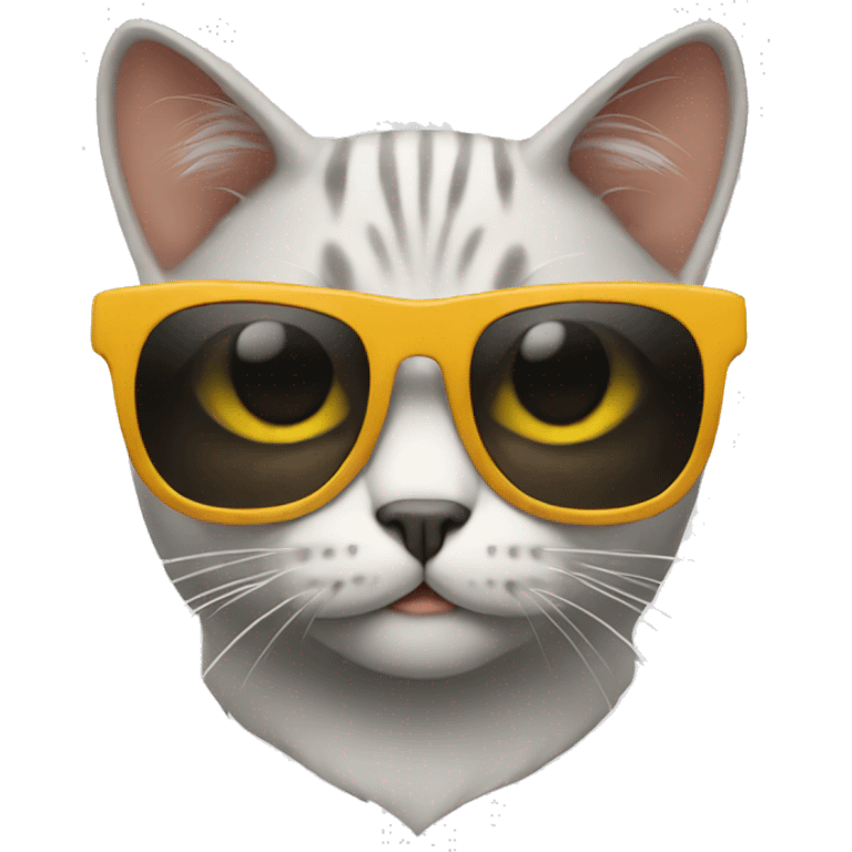 Cat with sunglasses emoji