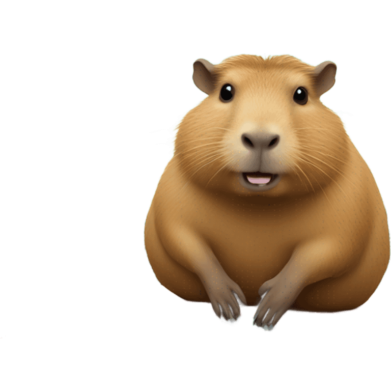 Capybara on a car   emoji