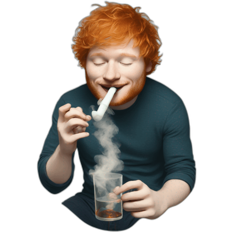 Ed sheeran smokes hookah emoji