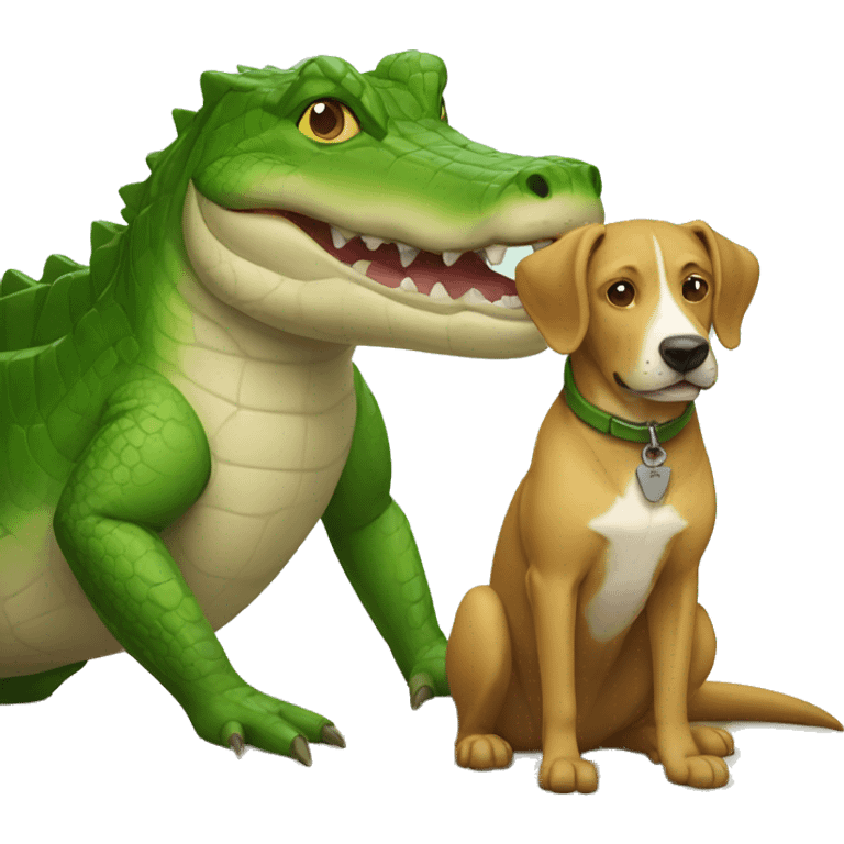 crocodile + dog emoji