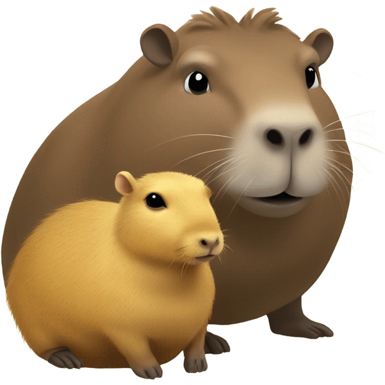 capybara with duckling on head emoji