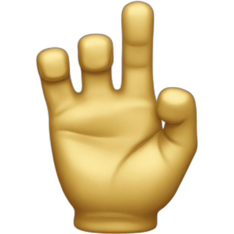 gold-finger emoji