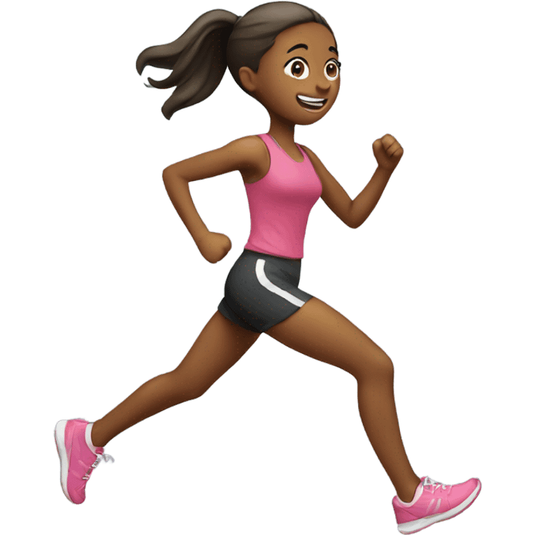 Girl running  emoji