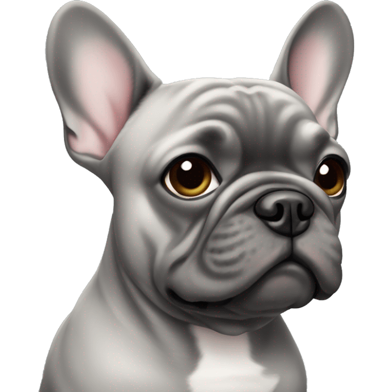 Grey Frenchie  emoji