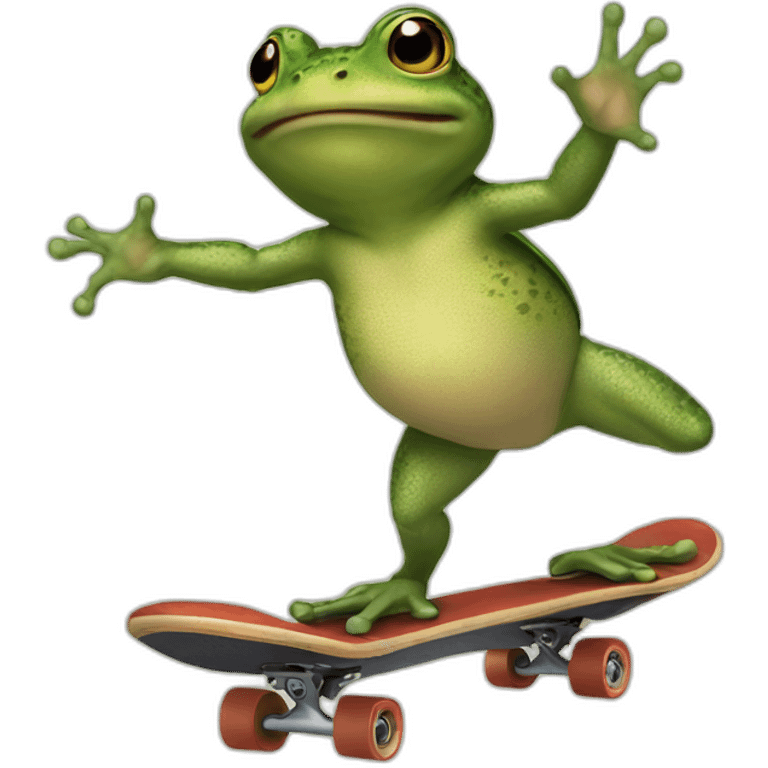 toad riding a skateboard emoji