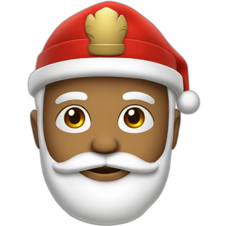 Santa Claus in soldier uniform emoji