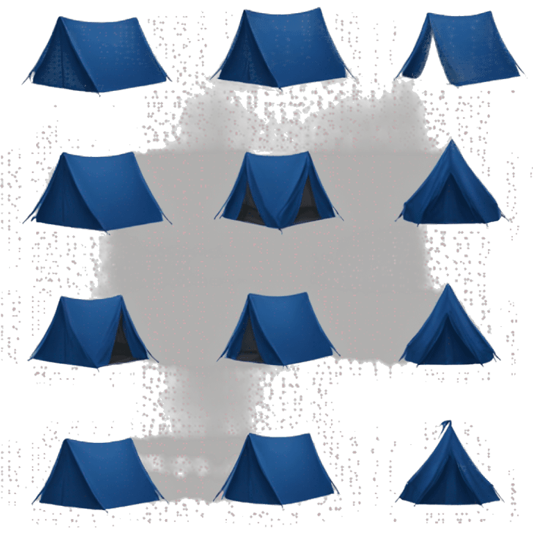 Dark Blue tent emoji