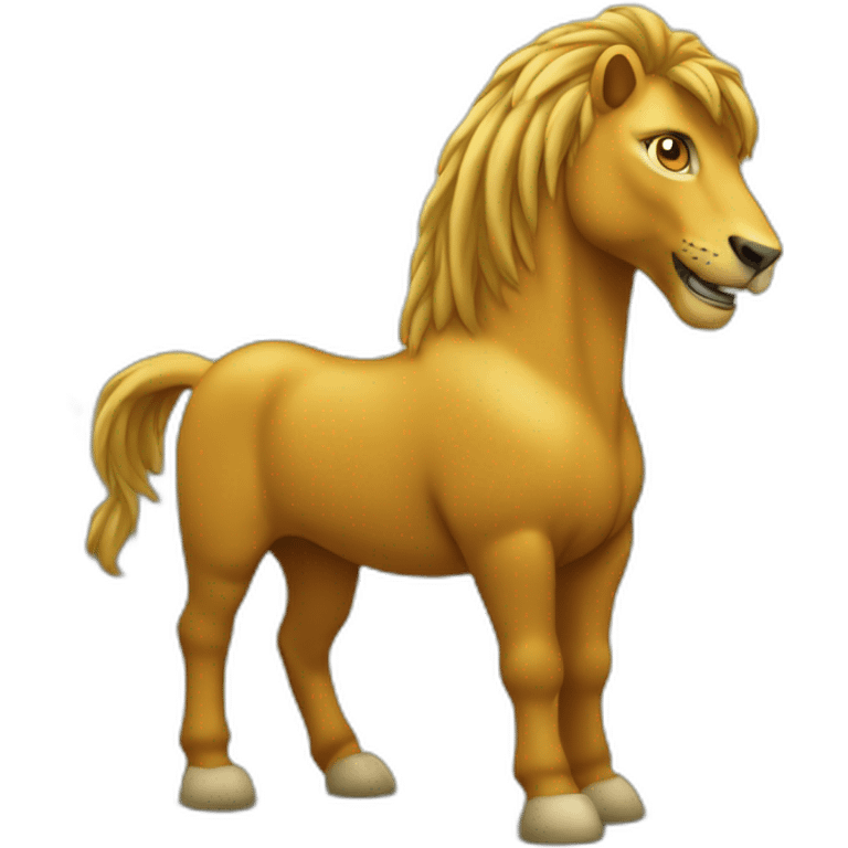 Cheval mélangé aux lion emoji