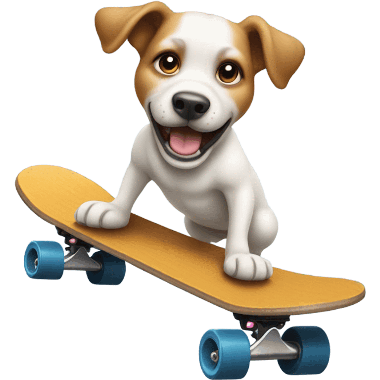 Dog on a skateboard emoji