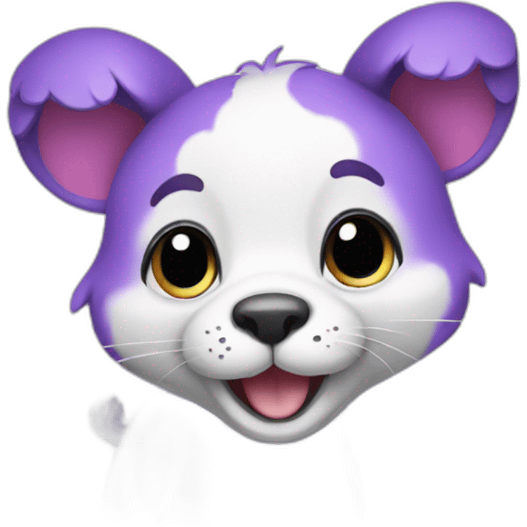 happy violet animal emoji