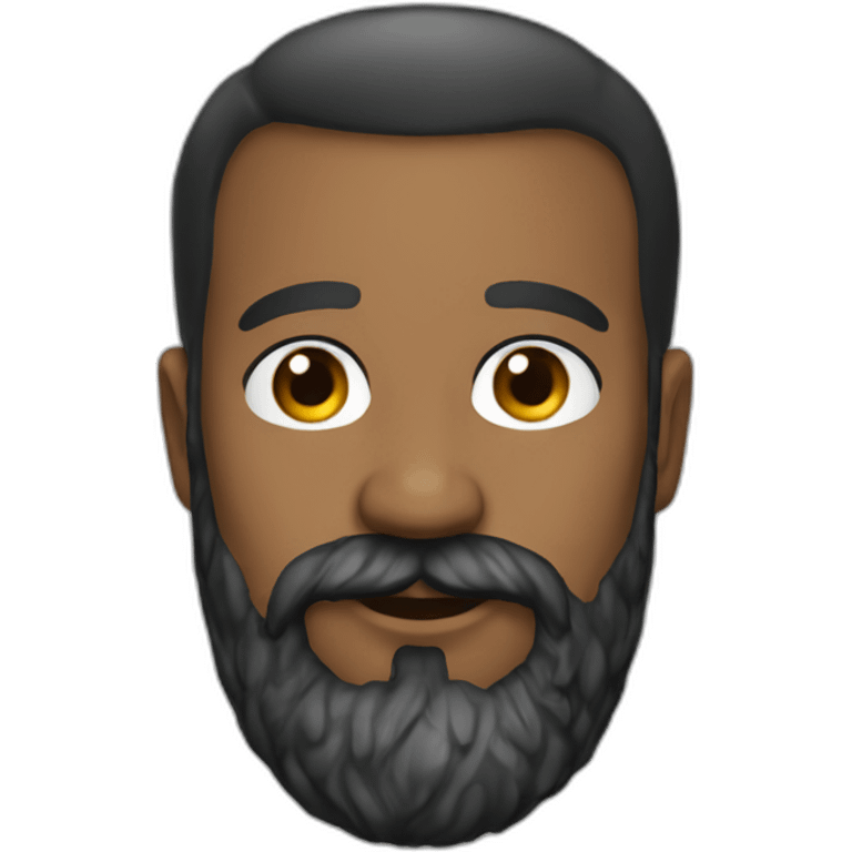 french-TV-Host-beard-black emoji