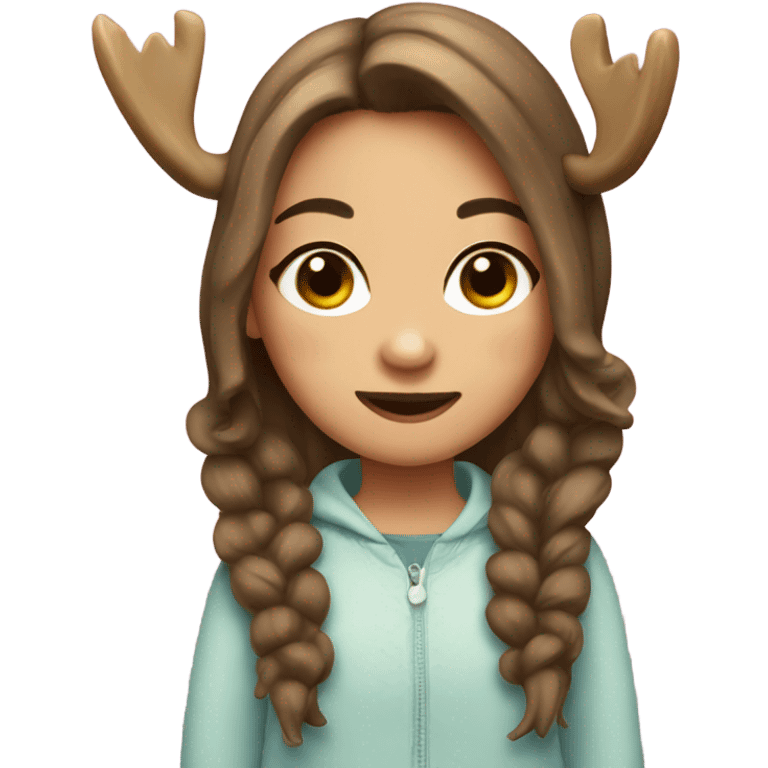 Girly moose emoji