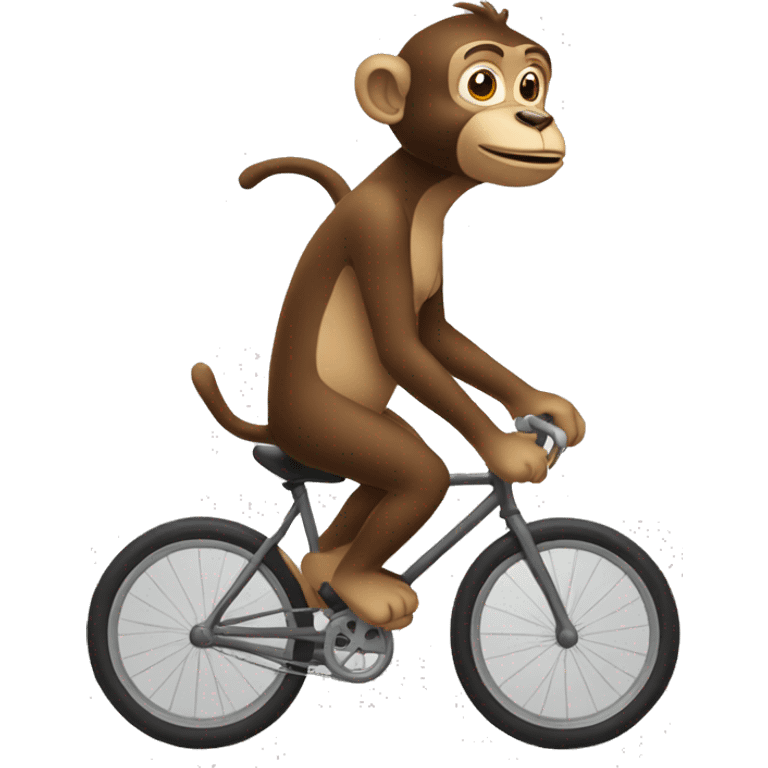 Un singe sur un velo emoji