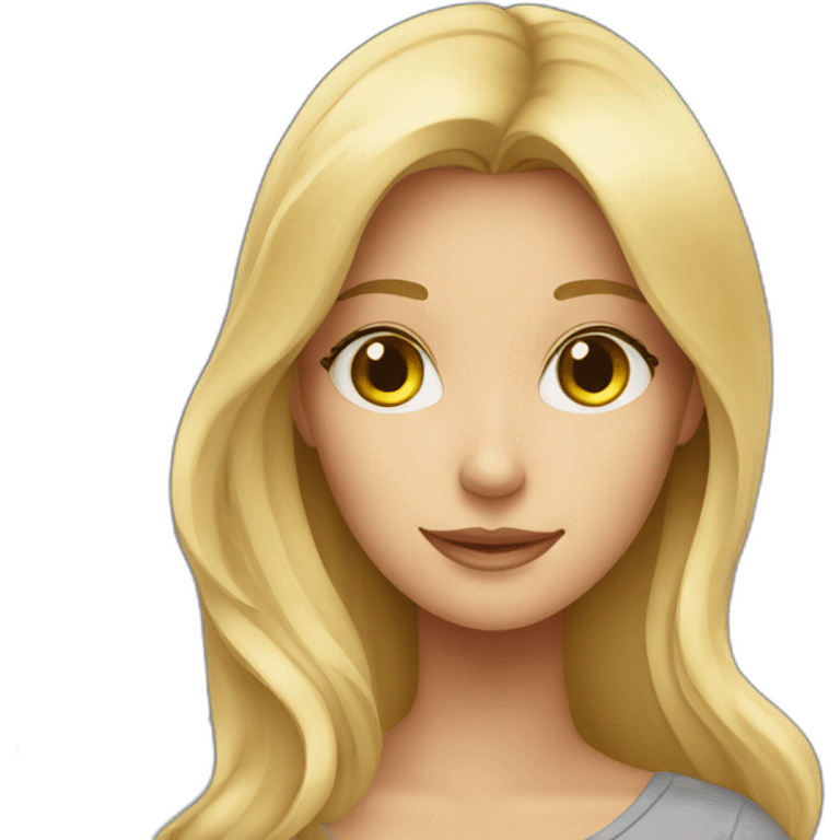 A blonde ux Girl with Stary night background emoji