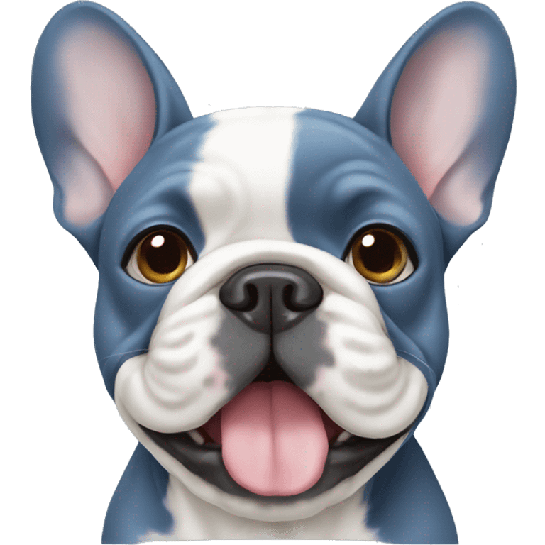 Blue French bulldog  emoji