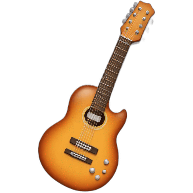 Guitarra con pies emoji