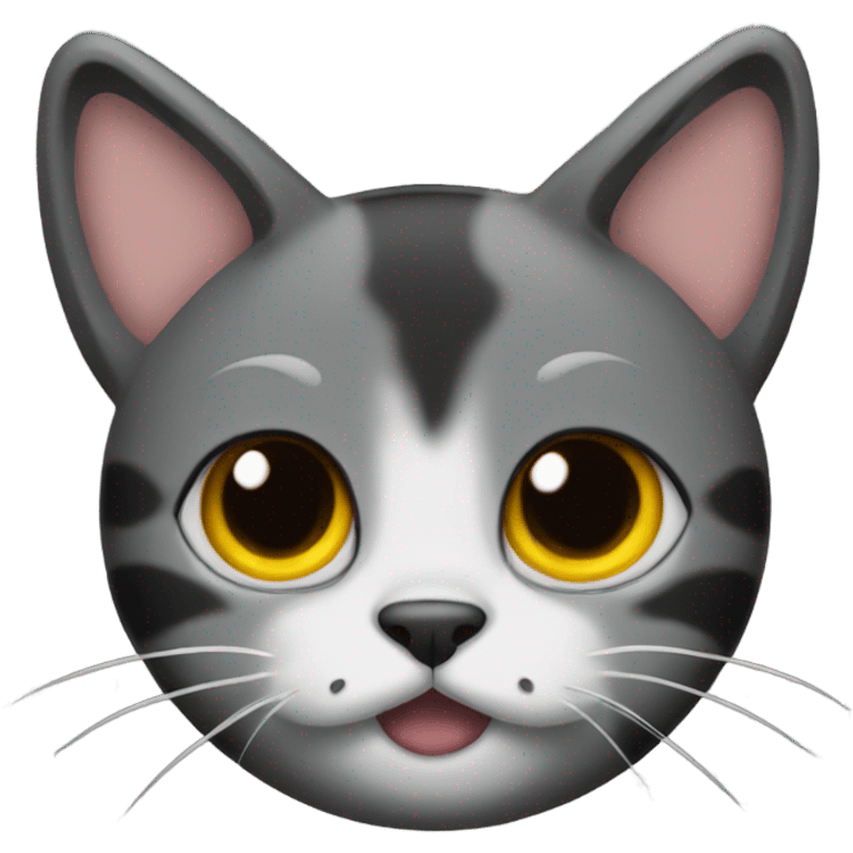 cat on coal emoji