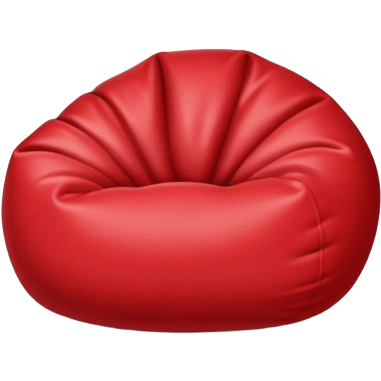 Red bean bag emoji