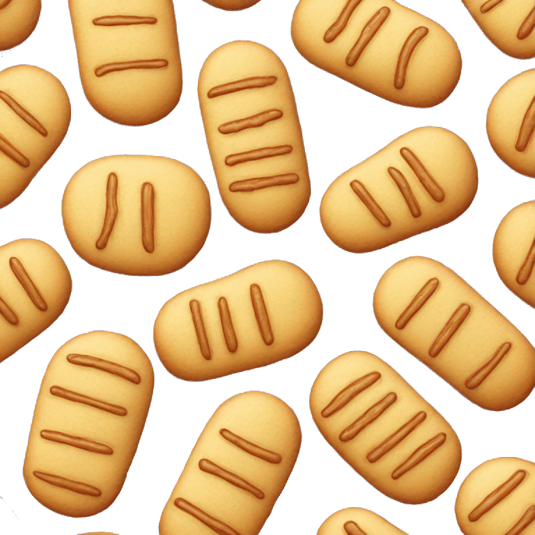 Stacked lady finger cookies  emoji