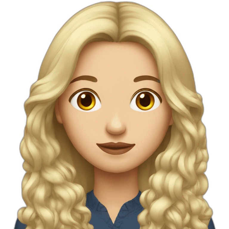 russian woman long hair emoji