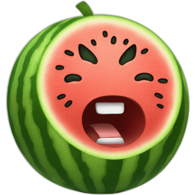 angry watermelon emoji