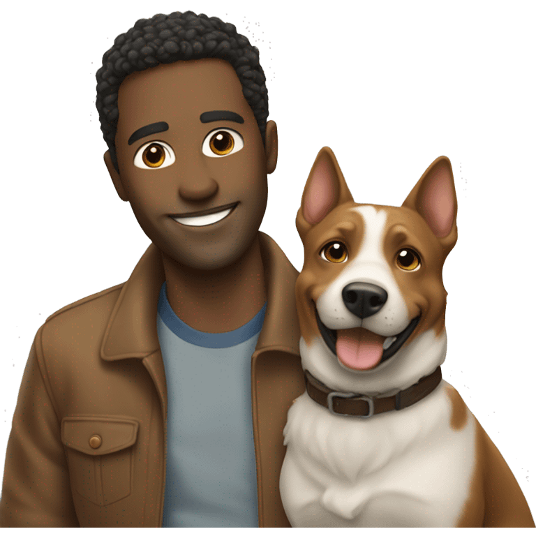 smiling boyd with dog emoji