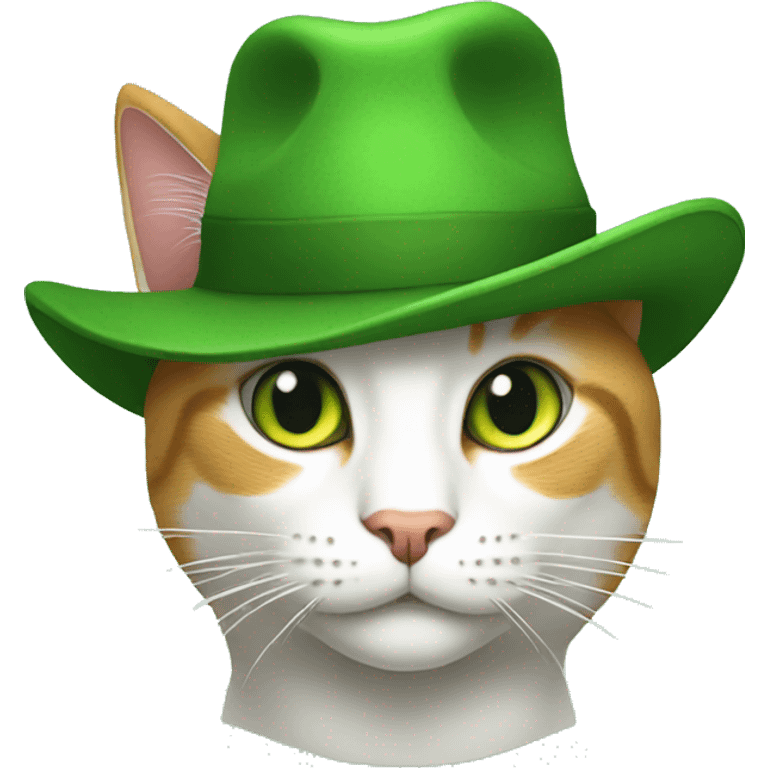 the cat in the green hat emoji