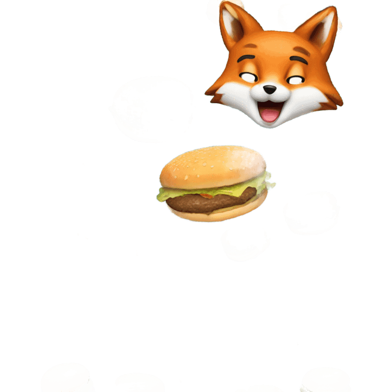 Fox get burger emoji