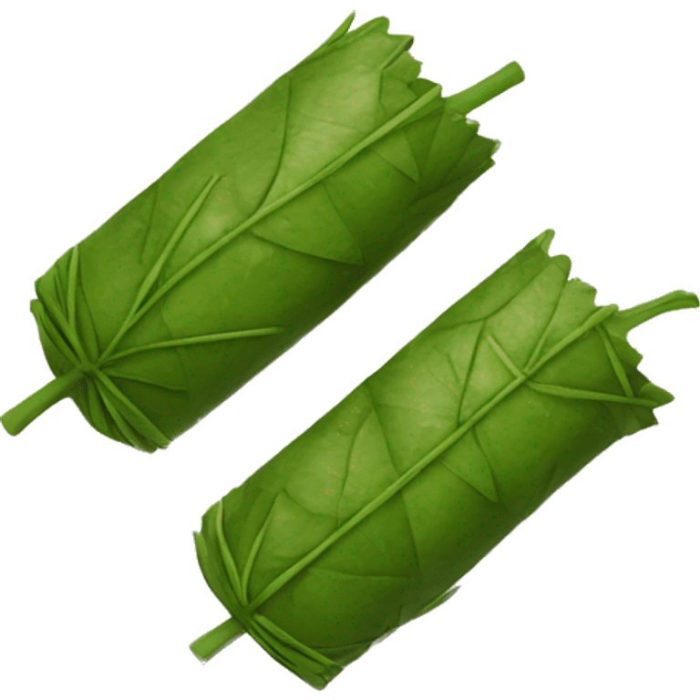 Grape leaves rolled in rice  emoji