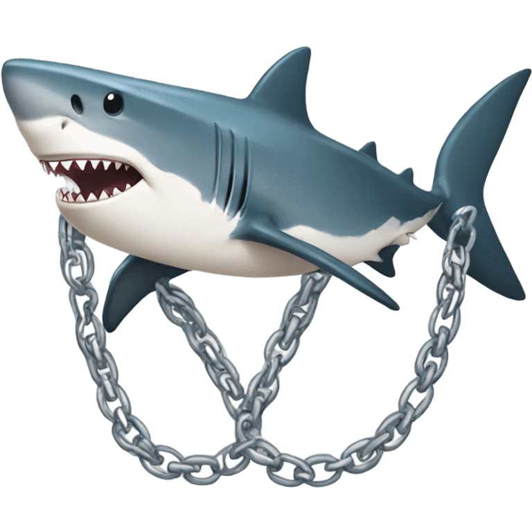 Sharks with chain emoji