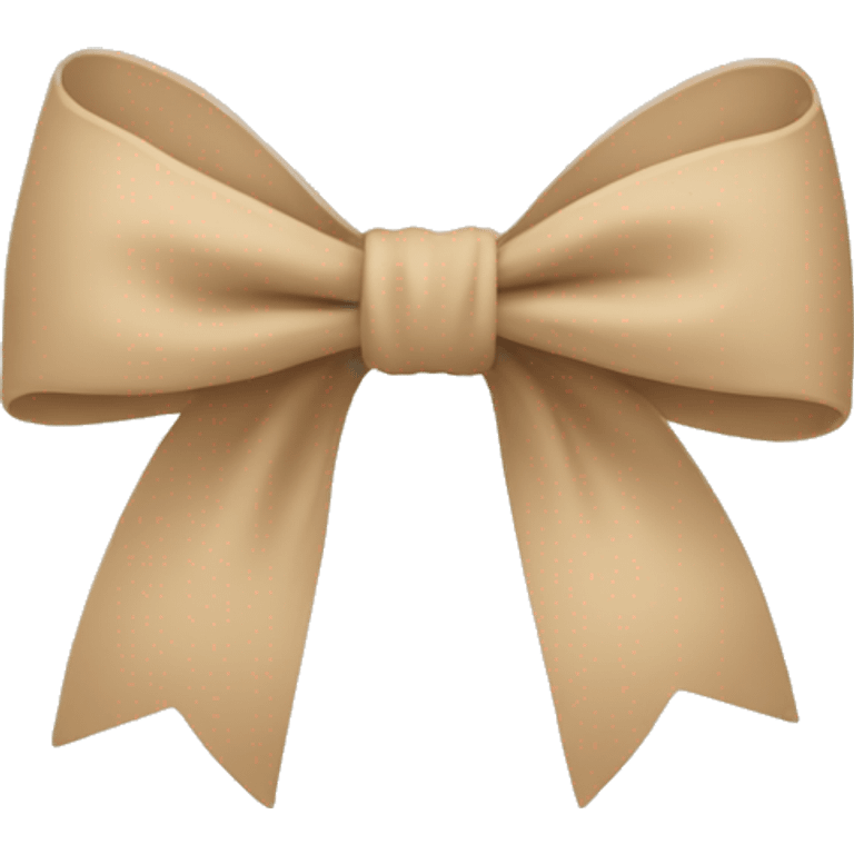 Beige bow  emoji