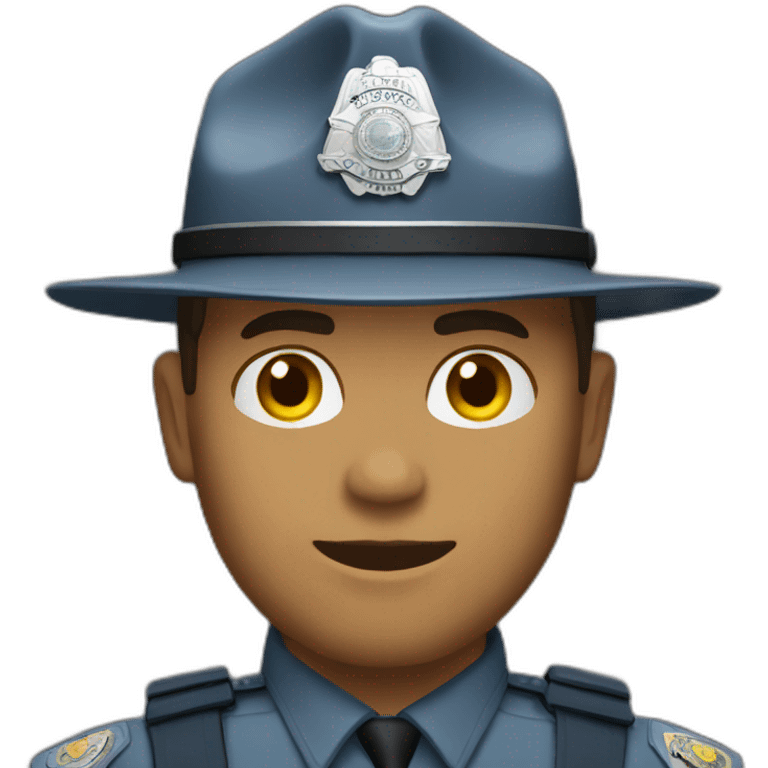 male state trooper emoji