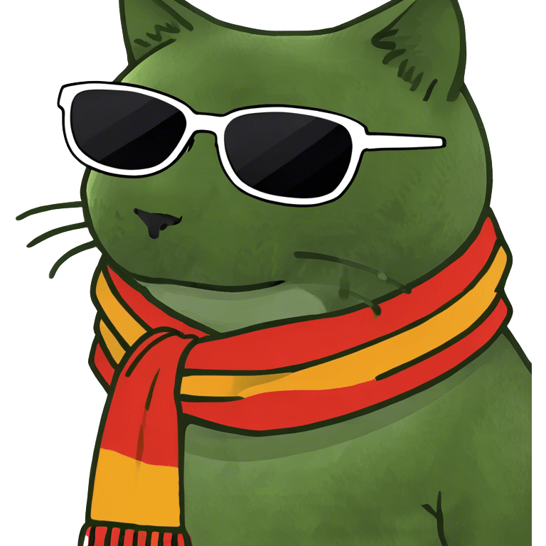 Cat with sunglasses emoji