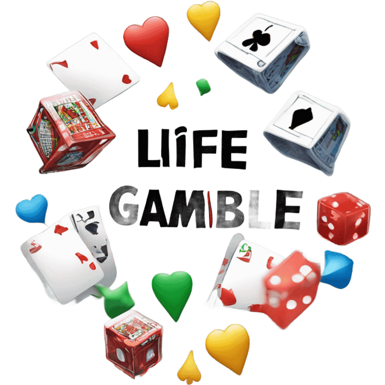 Life’s A Gamble text emoji