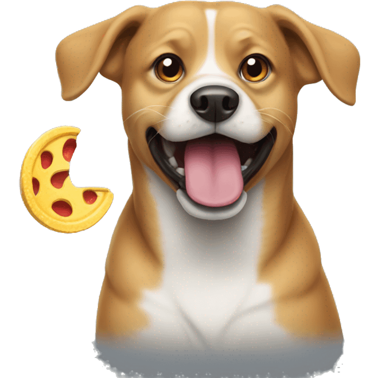 Dog with frisbee in mouth emoji